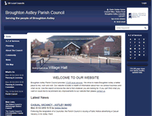 Tablet Screenshot of broughton-astley.gov.uk